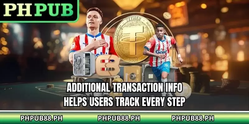 Additional transaction info helps users track every step