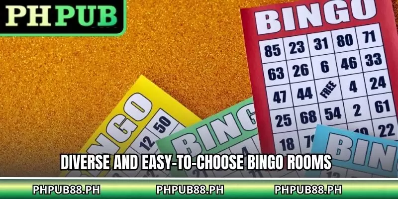 Diverse and Easy-to-Choose Bingo Rooms