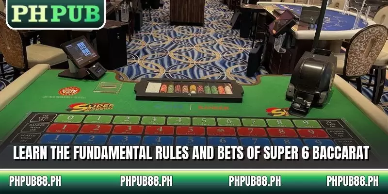 Learn the fundamental rules and bets of Super 6 Baccarat