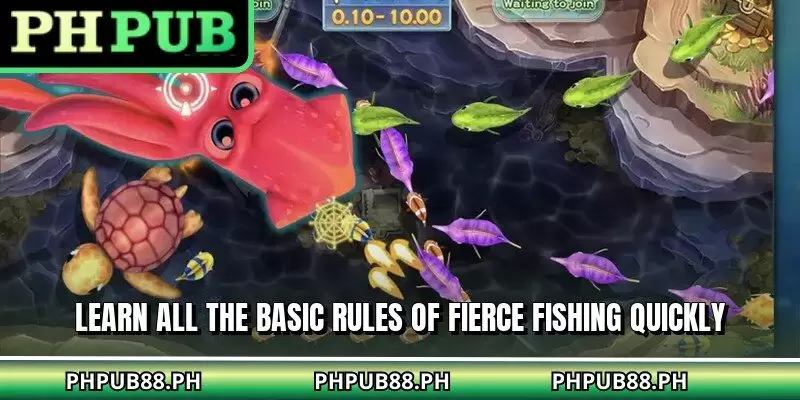 Learn all the basic rules of Fierce Fishing quickly