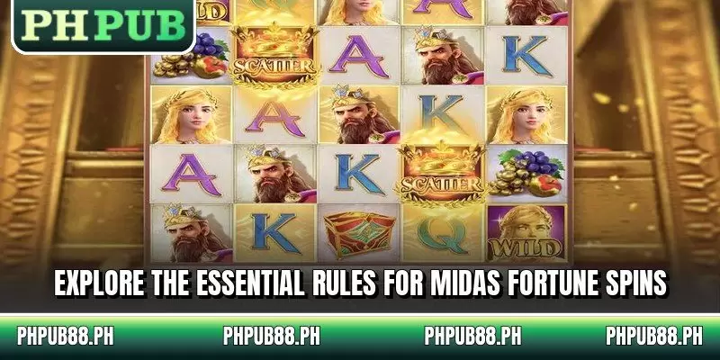 Explore the essential rules for Midas Fortune spins