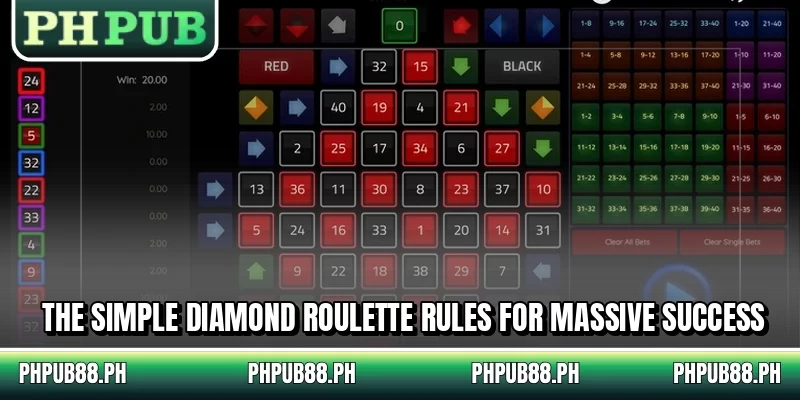 The simple Diamond Roulette rules for massive success